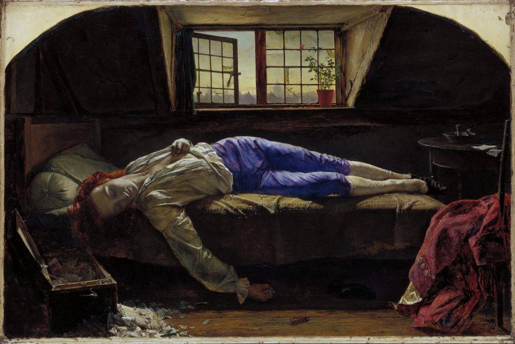 The Death of Chatterton - Henry Wallis (1830 - 1916)